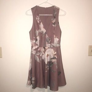 Mauve floral dress